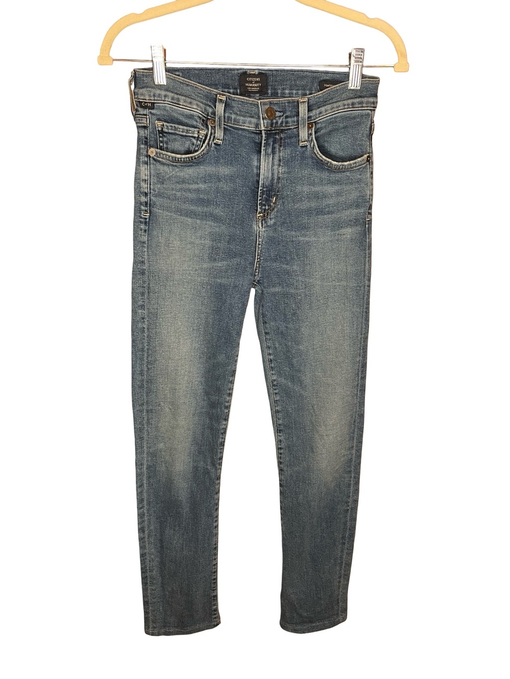 Citizens of Humanity Harlow High Rise Slim Jeans 26 Straight Leg Premium Denim - Picture 8 of 13